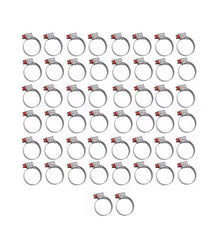 Kit Abraçadeiras 50 Peças Micro Carbono 22 - 32 Marca Suprens - Paraiso das Mangueiras