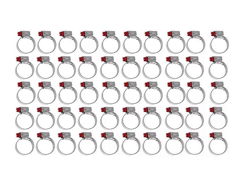 Kit Abraçadeiras 50 Peças Micro Carbono 38 - 51 Marca Suprens - Paraiso das Mangueiras