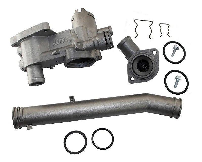 Kit Carcaça Valvula Termostatica Gol 1.0 8v 16v S/ar Quente - Paraiso das Mangueiras