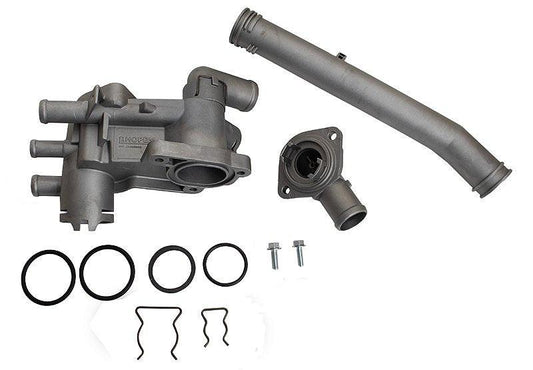 Kit Carcaça Válvula Termostática Tubo Tampa Gol G5 1.0 1.6 - Paraiso das Mangueiras