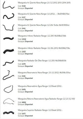 Kit Completo Mangueiras Arrefecimento Ranger 3.2 2013 em diante - Paraiso das Mangueiras