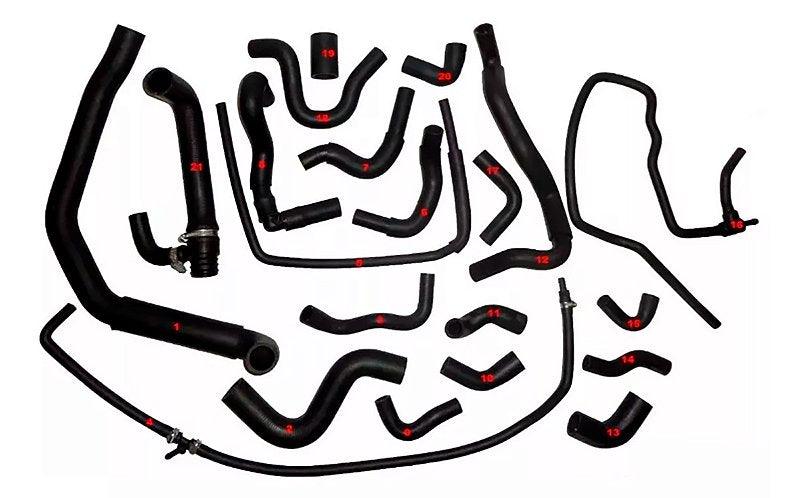 Kit Completo Mangueiras E Tubos Agua Amarok Biturbo 2.0 16v - Paraiso das Mangueiras Kit Completo Mangueiras E Tubos Agua Amarok Biturbo 2.0 16v - Paraiso das Mangueiras