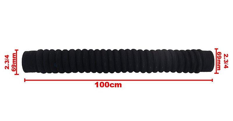 Mangueira Adaptação Água Ar Intercooler 2 3/4 X 69mm 100cm - Paraiso das Mangueiras