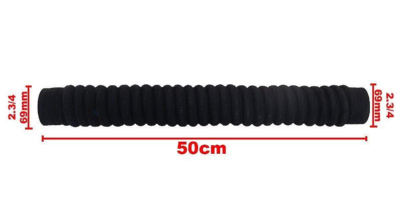 Mangueira Adaptação Água Ar Intercooler 2 3/4 X 69mm 50cm - Paraiso das Mangueiras