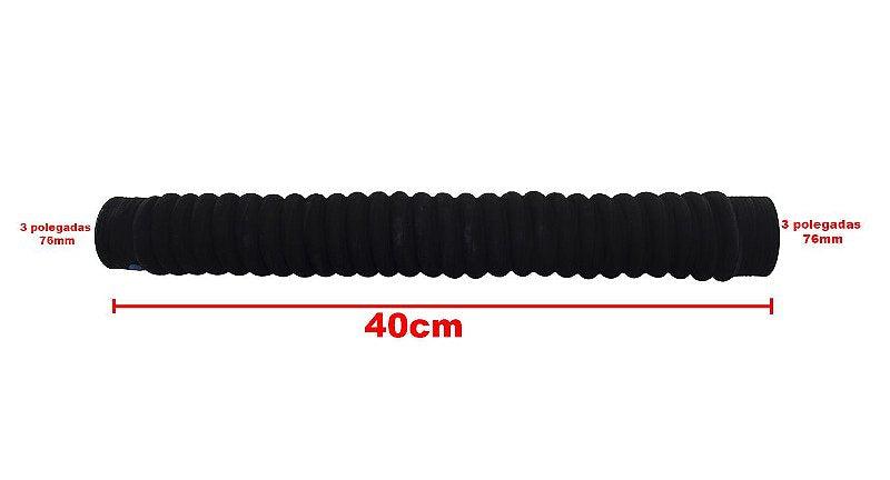 Mangueira Adaptação Água / Ar Intercooler 3Pol 76mm X 40cm - Paraiso das Mangueiras