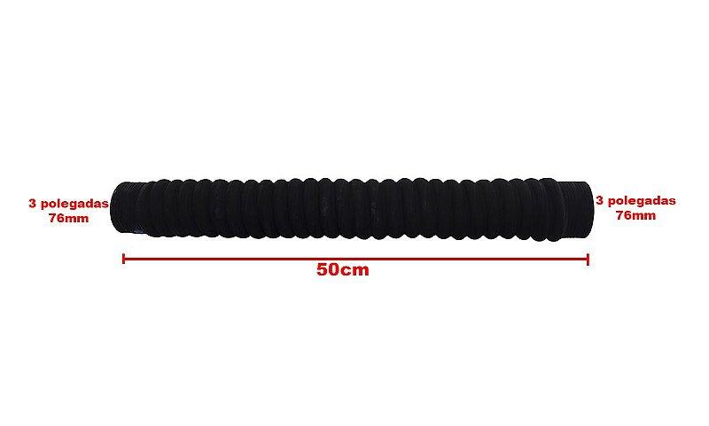 Mangueira Adaptação Água / Ar Intercooler 3Pol 76mm X 50cm - Paraiso das Mangueiras