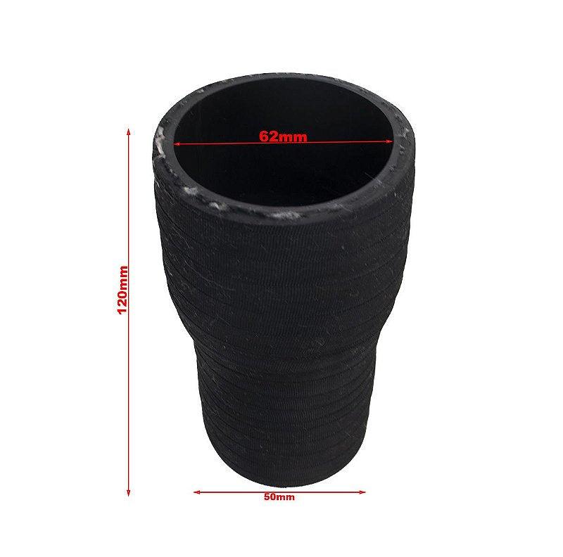Mangueira adaptação Universal Turbina Intercooler 62x50mm - Paraiso das Mangueiras