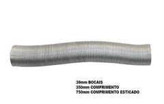 Mangueira Duto Ar Tubo Alumínio Adaptação 38mmX350mmX750mm - Paraiso das Mangueiras