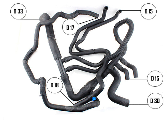 Mangueira Inferior Radiador Duster 2.0 16v F4r 215012744r - Paraiso das Mangueiras