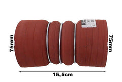 Mangueira Intercooler 75x155mm Preta Vw 13320/19370/24250 - Paraiso das Mangueiras