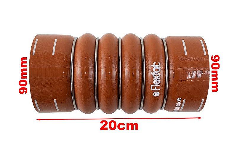 Mangueira Intercooler Iveco Stralis 380 420 Trakker 90x200mm - Paraiso das Mangueiras