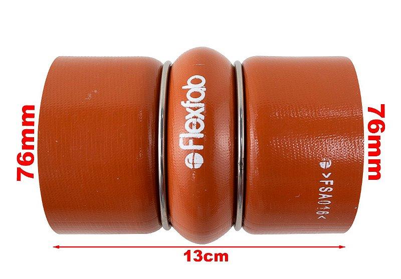 Mangueira Intercooler John Deere 76mmx130mm R226646 - Paraiso das Mangueiras