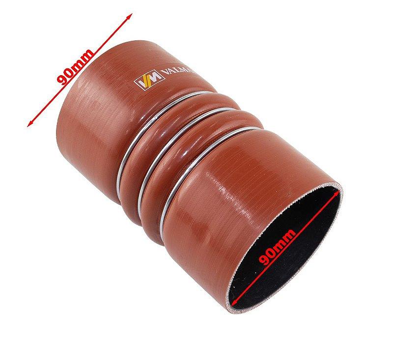 Mangueira Intercooler Scania 113 143 Vermelha C/3 Anéis - Paraiso das Mangueiras