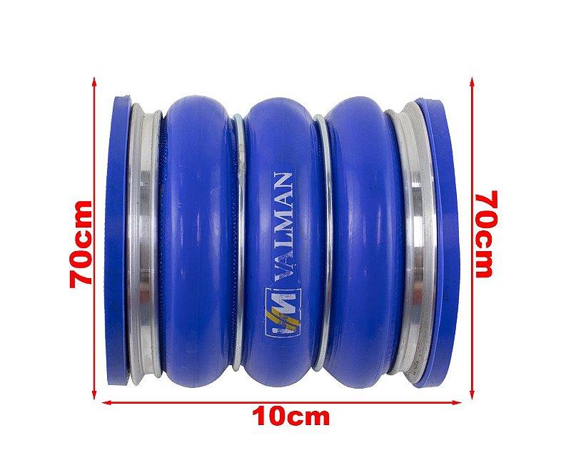 Mangueira Intercooler Volvo Fm 8149137 70X70X102 - Paraiso das Mangueiras