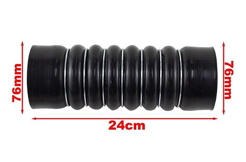 Mangueira Intercooler Vw 1590Od 17230Od Euro 5 Onibus Preta - Paraiso das Mangueiras