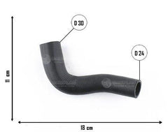 Mangueira Radiador Arrefecimento Adaptção 30 X 24mm - Paraiso das Mangueiras