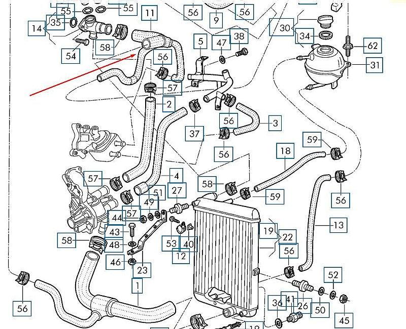 Mangueira Refrigeração Gol Gl 2006 2007 2008 2009 2010 - Paraiso das Mangueiras
