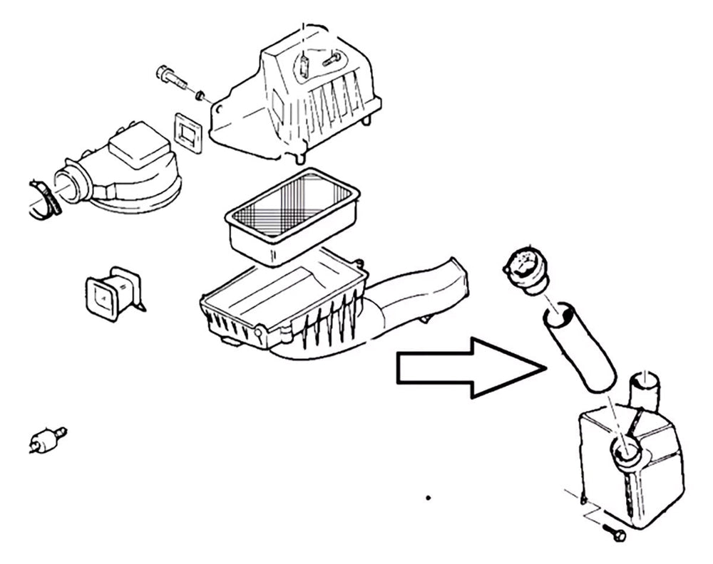 Mangueira Tomada Ar Ressonador Filtro Vectra 94 05 Calibra - Paraiso das Mangueiras