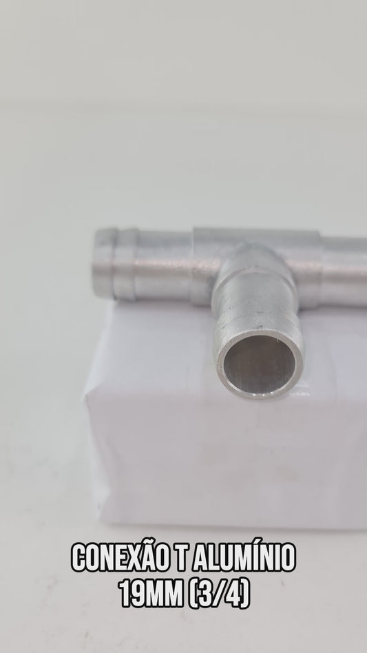 Conexão T Alumínio Mangueira Adaptação 3/4 19mm Universal