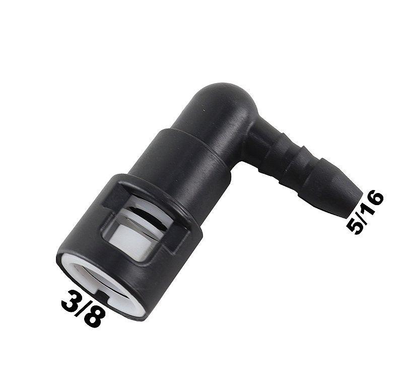 Quick Conector 90 Graus 3/8 X 5/16 Universal - Paraiso das Mangueiras