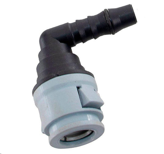 Quick Conector 90 Graus Longo 10mm - Paraiso das Mangueiras