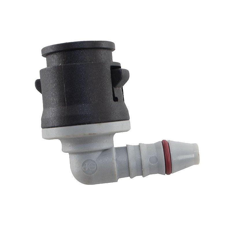 Quick Conector 90 Graus Preto 5/16 X 5/16 - Paraiso das Mangueiras