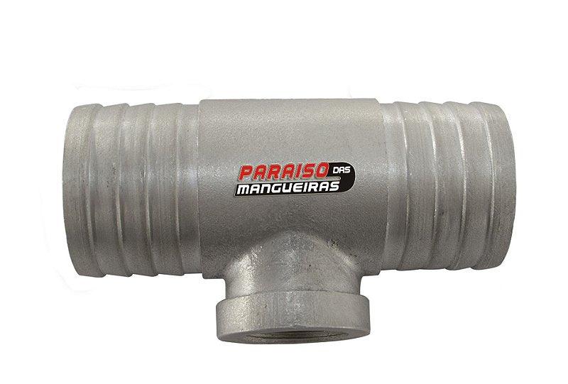 Tubo Conexão Cebolão Alumínio Adaptação 38mm Universal - Paraiso das Mangueiras