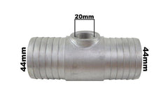 Tubo Conexão Cebolão Alumínio Adaptação 44mm Universal - Paraiso das Mangueiras