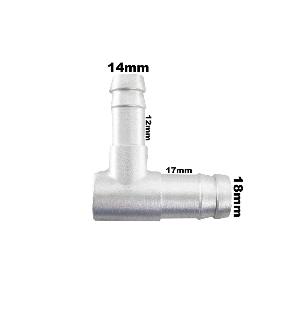 Tubo Cotovelo 90 Graus Com Redução De 5/8 Para 1/2 Aluminio - Paraiso das Mangueiras