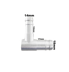 Tubo Cotovelo 90 Graus Com Redução De 5/8 Para 1/2 Aluminio - Paraiso das Mangueiras