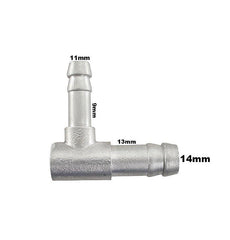 Tubo Cotovelo Adaptação Aluminio Mangueira 1/2 para 3/8 - Paraiso das Mangueiras