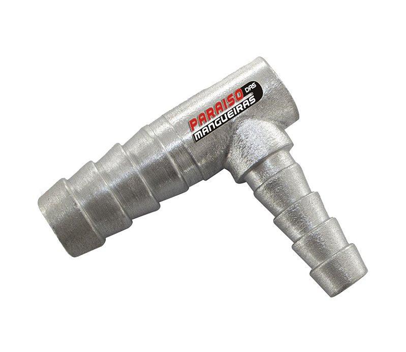 Tubo Cotovelo Adaptação Aluminio Mangueira 1/2 para 5/16 - Paraiso das Mangueiras