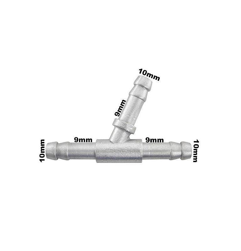 Tubo Mangueira Conexão Y Aluminio Amarok 9mm Adaptação - Paraiso das Mangueiras