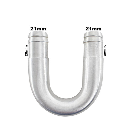 Tubo U Adaptador Para Isolar Ar Quente 19mm Unirversal + Abraçadeiras - Paraiso das Mangueiras