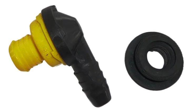 Válvula Hidrovácuo 90° Universal com Borracha - Paraiso das Mangueiras