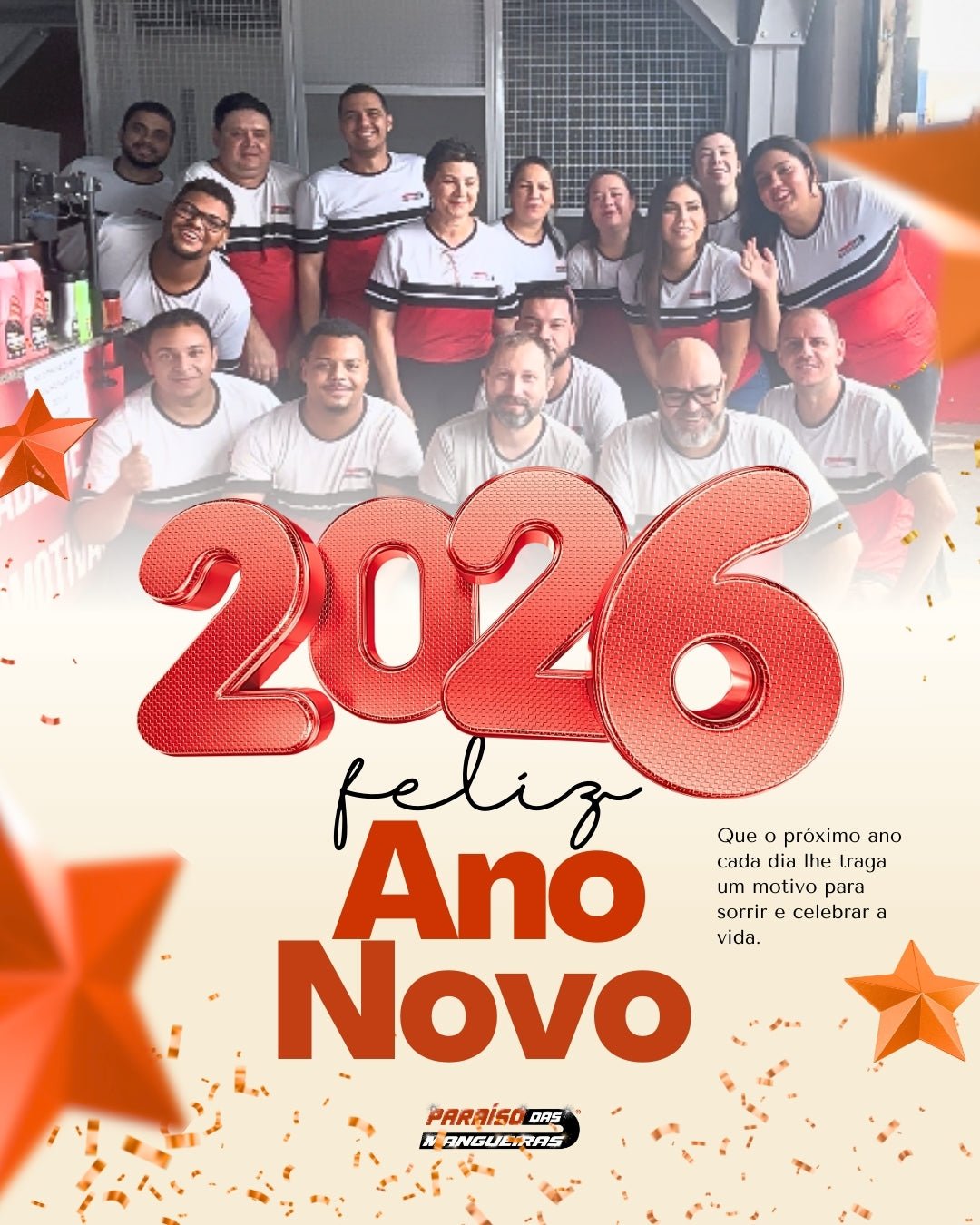 Boas-vindas a 2026 - Paraiso das Mangueiras