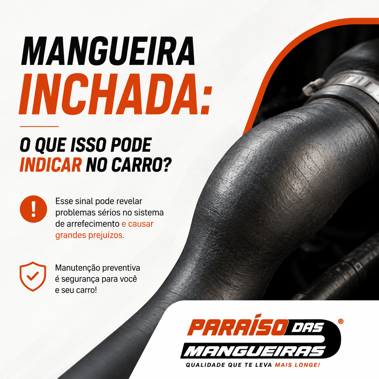 Mangueira inchada: o que isso pode indicar no carro - Paraiso das Mangueiras