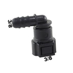 Conector Quick Engate 90° Graus 3/8 10mm Macho Femea