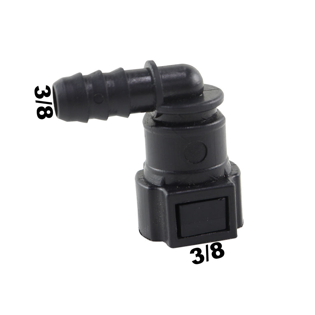 Conector Quick Engate 90° Graus 3/8 10mm Macho Femea