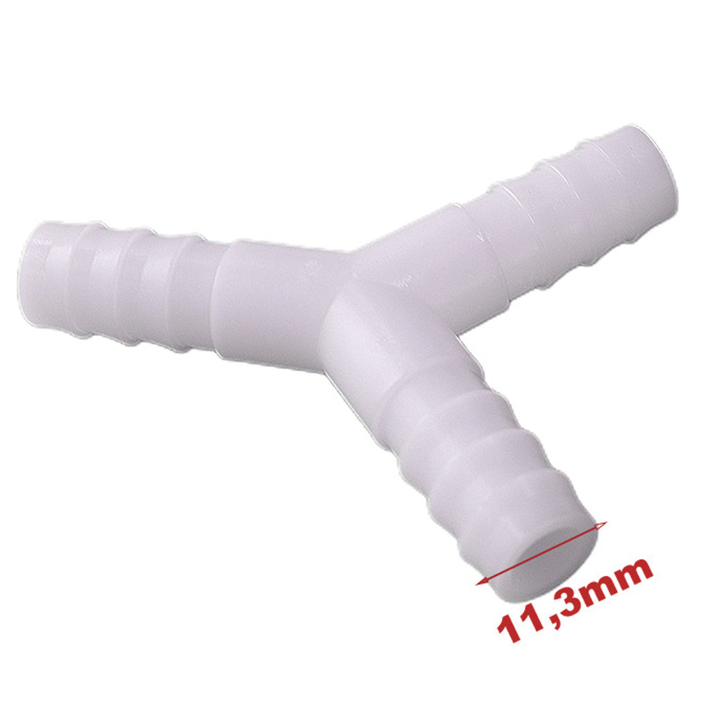 Conexão Tee Y 11,3mm Mangueiras Para-brisa Combustivel Universal