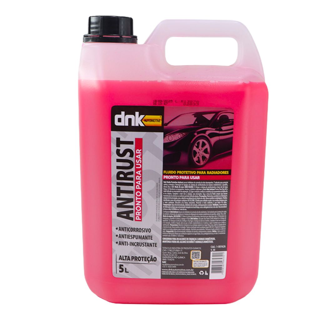 Aditivo Dnk Antirust Galão 5 Litros Rosa Arrefecimento Radiador
