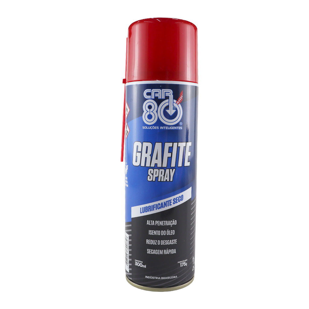 Kit Lubrificante Silicone Spray Graxa Branca Grafite Spray Car80