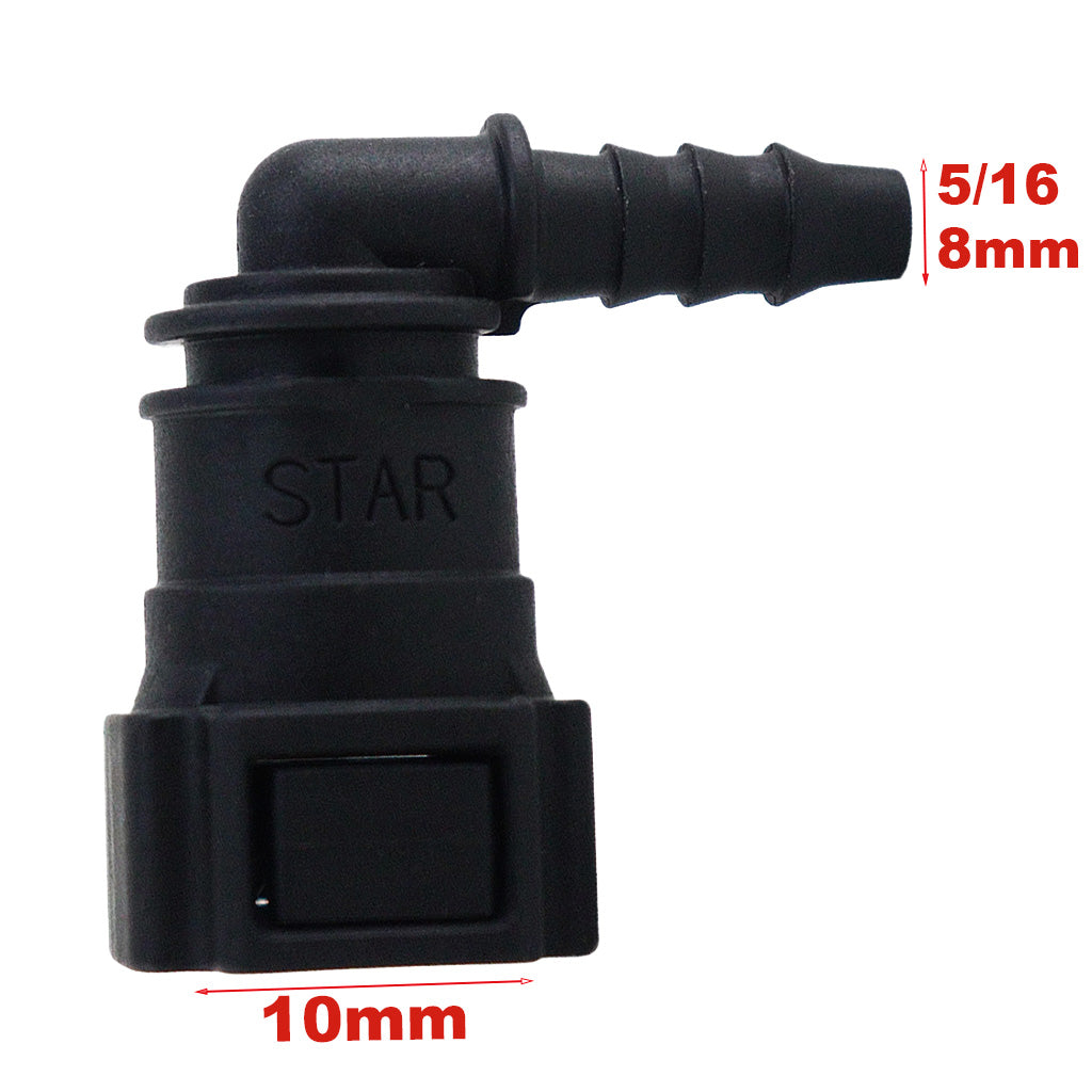 Conector Engate Rápido 90° Amarok 2.0 Mangueira 8mm 10mm