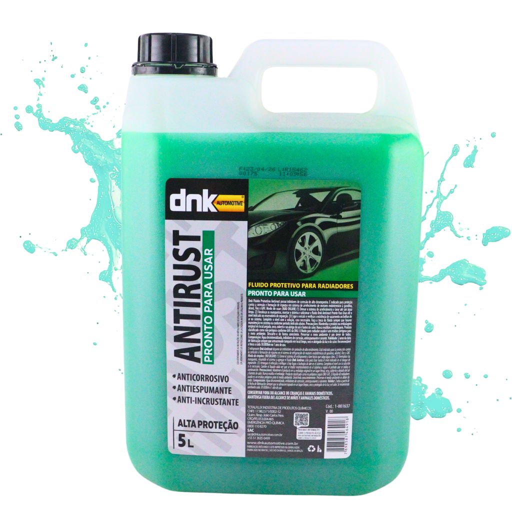 Aditivo Radiador Dnk Antirust Galão 5 Litros Verde Arrefecimento