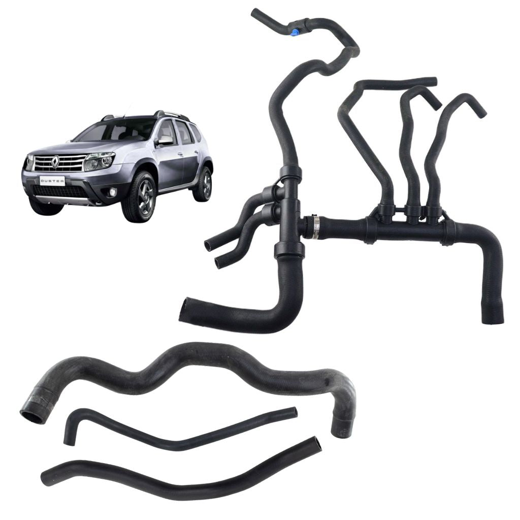 Kit 4 Mangueiras Arrefecimento Duster 2.0 Automática 2012/+
