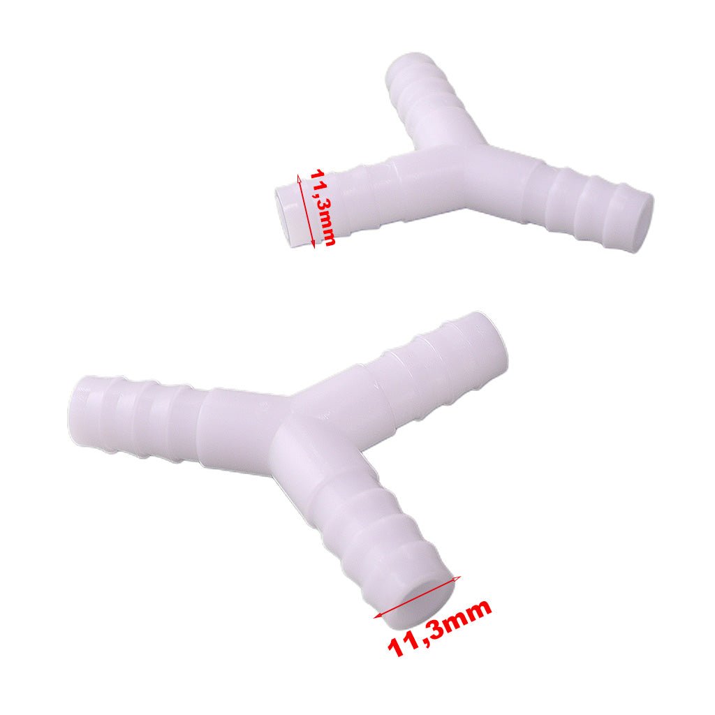 2 Conexão Tee Y 11,3mm Mangueiras Para - brisa Combustivel...