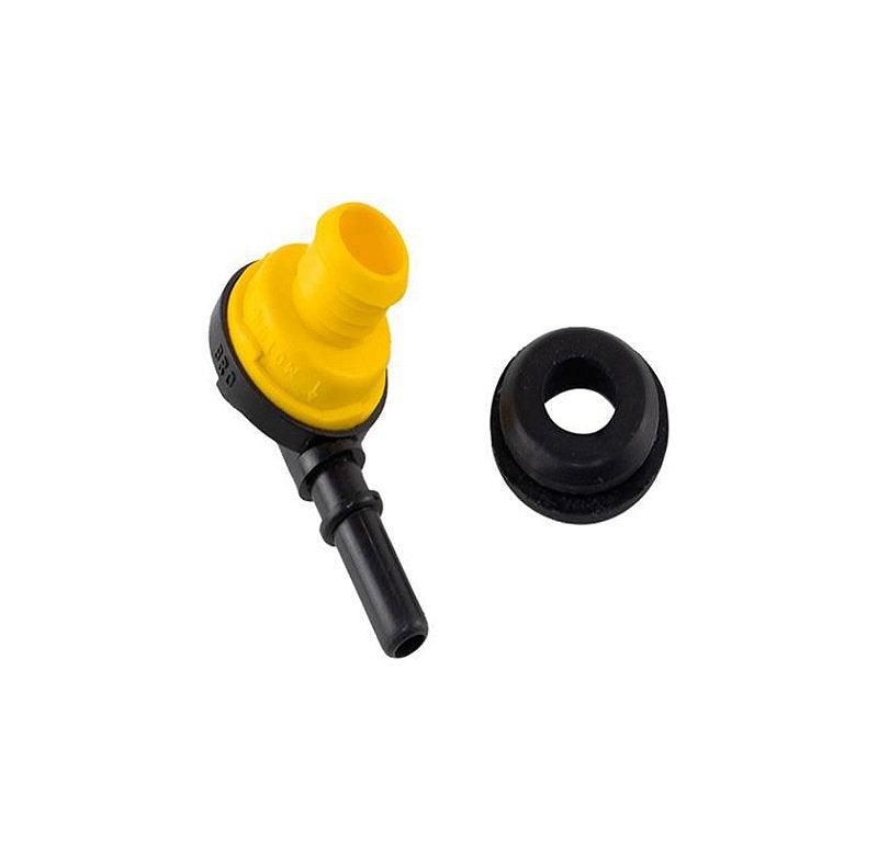 Válvula Hidrovácuo 90° Universal Com Borracha 16mm/8mm
