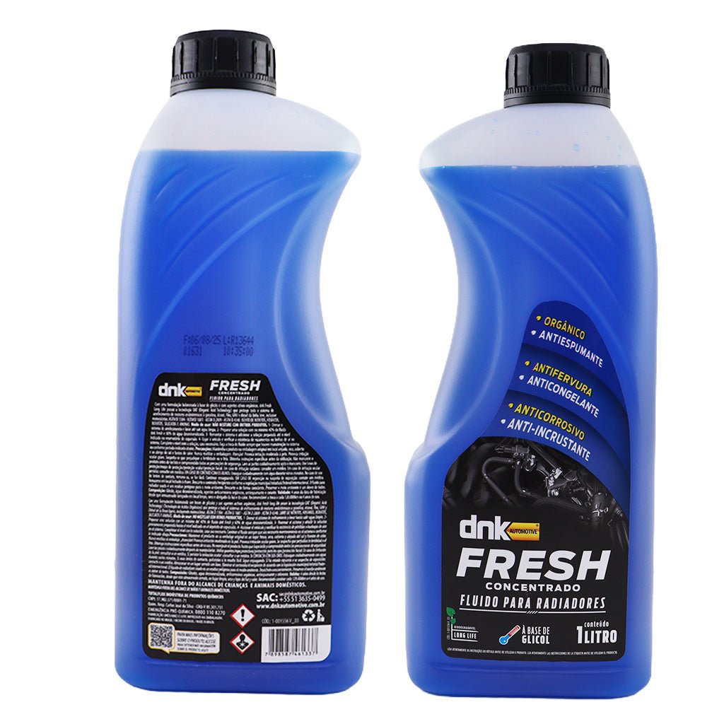 Aditivo Azul Arrefecimento Concentrado Dnk Fresh 1l Organico Radiador