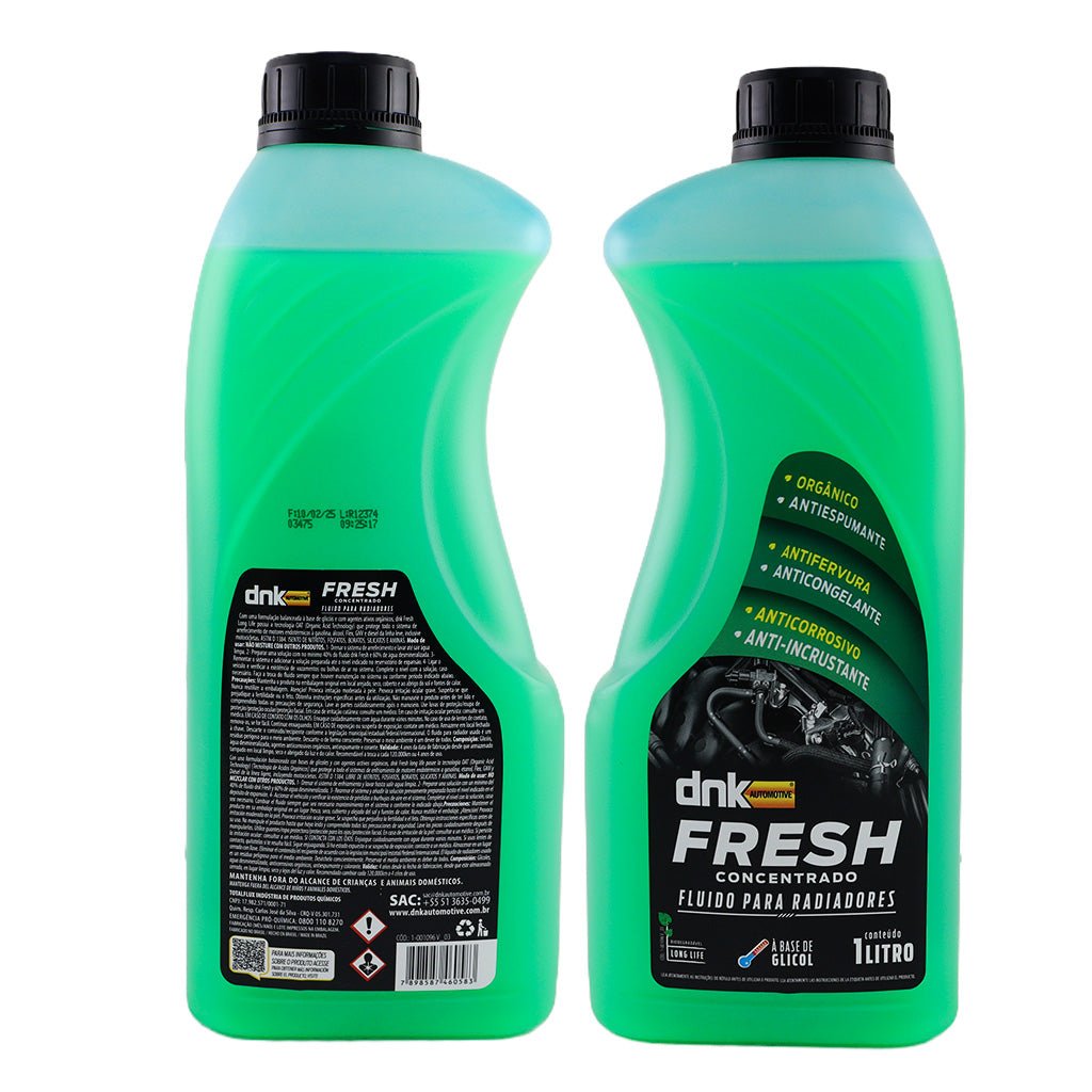Aditivo Verde Arrefecimento Concentrado Dnk Fresh 1l Radiador