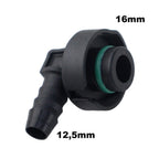 Conector Engate 90° Macho 16mm X 12,5mm Quick Universal
